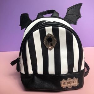 Beetlejuice Striped Backpack - BoxLunch Exclusive